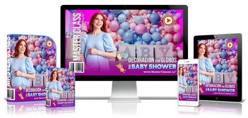 DECORACIÓN CON GLOBOS PARA BABY SHOWER